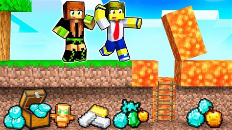 Encontramos Um Esconderijo Secreto Embaixo Da Lava No Minecraft Youtube