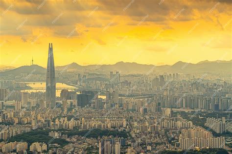 Premium Photo Downtown Seoul City Skyline Cityscape Of South Korea