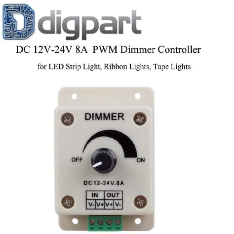 Jual Dimmer Lampu Led Strip DC Motor Kipas 12V 24V 8A Peredup