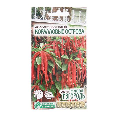 Семена Цветов Амарант хвостатый Коралловые Острова, 0,1 г (9395651 ...