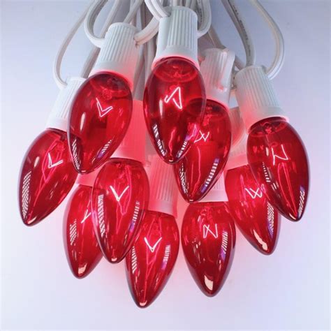 Red Glass Bulbs – Christmas Light Source