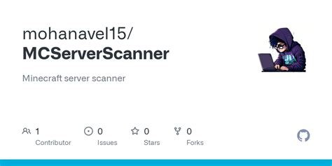 GitHub Mohanavel15 MCServerScanner Minecraft Server Scanner