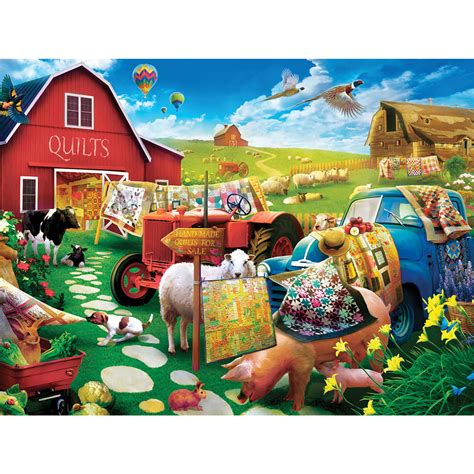 Quilt Country 300 Large Piece Jigsaw Puzzle Spilsbury