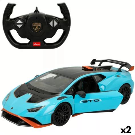 VOITURE TÉLÉCOMMANDÉE LAMBORGHINI Huracán STO Bleu 1 14 2 Unités EUR