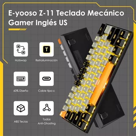 E Yooso 60 Teclado Mecanico Para Juegos Z 11 Ergonomico En Venta En