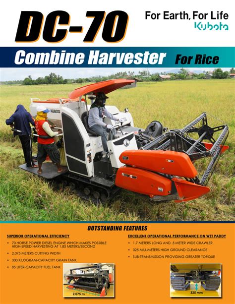 Harvester Dc 70 Dc 70 Plus Best Farming Equipment