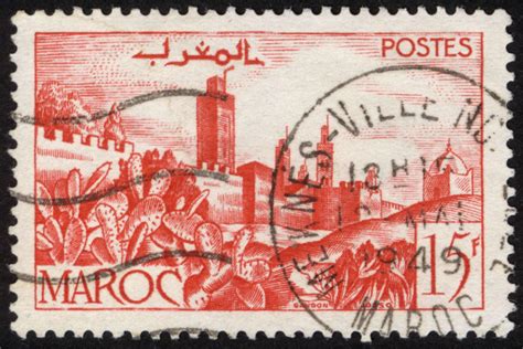 Timbres Poste Du Maroc Timbre Imprim Au Maroc Timbre Imprim Par Le