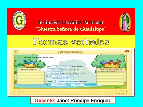 Formas Verbales Simples Y Compuestas Practica PPT