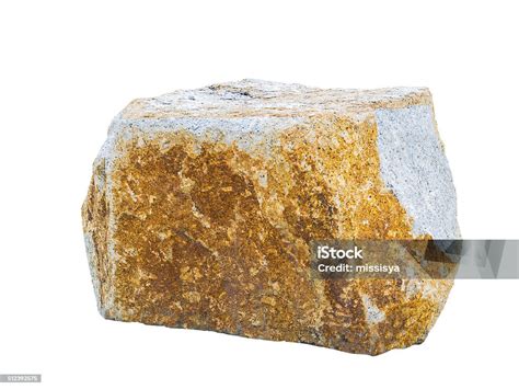 Big Stone Isolated On White Stock Photo Download Image Now Cut Out