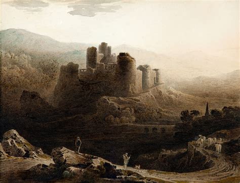 Chepstow Castle Painting John Martin Oil Paintings