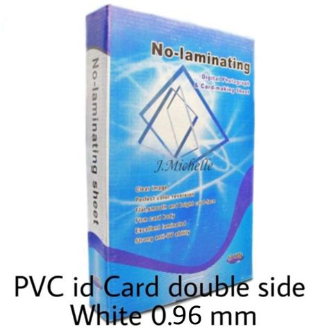 Jual Pvc Id Card A Instan Mm Double Side White Bahan Kertas