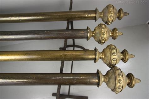 Antiques Atlas Wonderful Set Of Antique Gilt Brass Curtain Pole