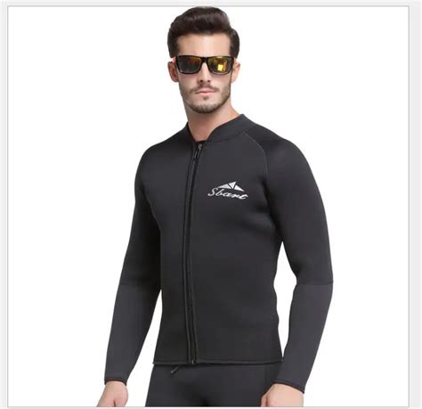 SBART 3MM Neoprene Long Sleeved Jumpsuit For Men Wetsuit Scuba Dive