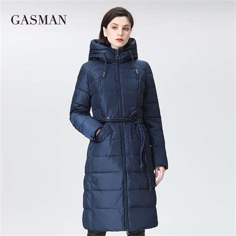 Купить GASMAN 2021 женские зимние куртки модный длинный брендовый ...