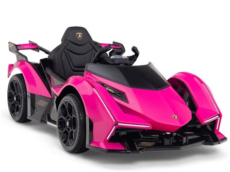 Lamborghini V12 Vision GT Kids Ride On Car with Remote Pink – Big Toys Direct