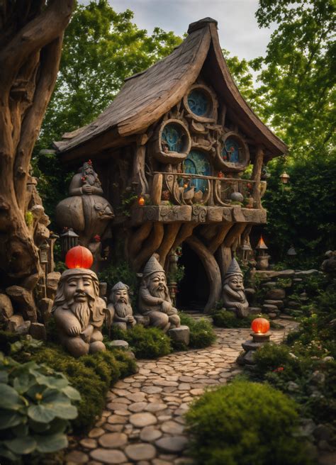 Lexica An Ancient Spiritual Gnome Fairy Tale Style Cottage Style Of