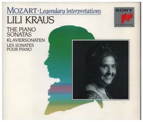 The Piano Sonatas By Mozart Lili Kraus Cd X 4 With Recordsale Ref