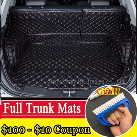 Free Shipping Custom Full Trunk 3d Mats Auto Leather Pad For Mitsubishi