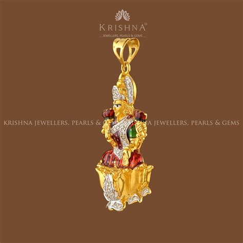 Mata Laxmi Pendant in Gold - Krishna Jewellers – Krishna Jewellers