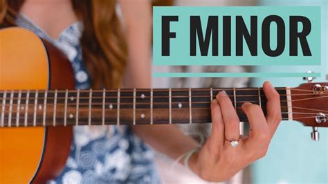 minor fm chord  ways beginner guitar lesson youtube