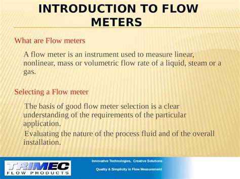 PPTX Introduction To Flow Meters DOKUMEN TIPS