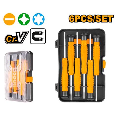 6 Piece Precision Screwdriver Set Ingco Tools South Africa