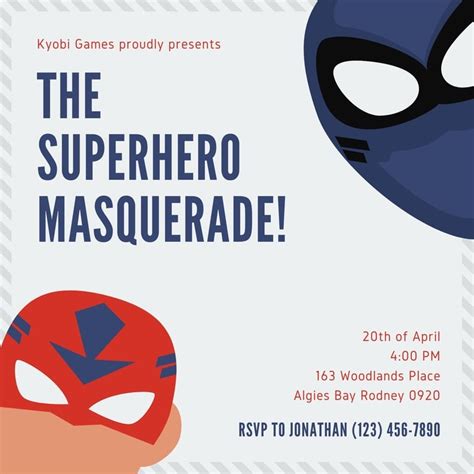 Free And Customizable Superhero Invitation Templates Canva