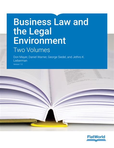 Required Reading Business Law And The Legal Environment V1 0 Textbook