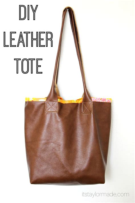 Diy Leather Tote Taylormade Diy Leather Tote Diy Leather Tote Bag