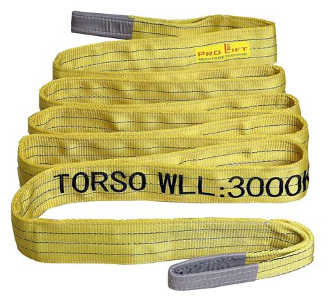 3t Webbing Sling Hoisting Belt With 2 Eyes Length 5m 2 Layers WS35J