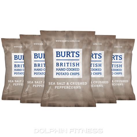 Burts Sea Salt Crushed Peppercorns Potato Chips X G