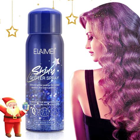 Glitzer Haarspray Glitzer Spray F R Haare K Rper Kleidung Schnell