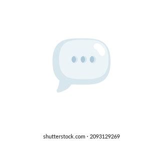 Speech Balloon Vector Isolated Icon Emoji Stock Vector (Royalty Free ...