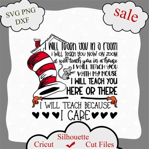 Dr Seuss Teacher Svg Dr Seuss Svgteacher Svg Cat In The Inspire