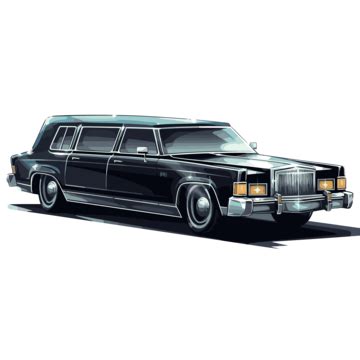 Limousine Clipart Black And Gold Limo Cartoon Vector, Cartoon Clipart, Gold Clipart, Limousine ...