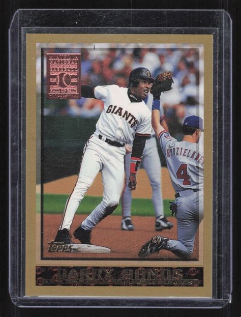 Topps Barry Bonds Minted In National Baseball Hall Of Fame