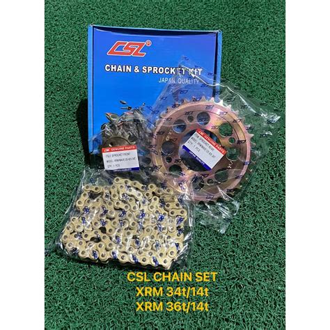 CSL CHAIN AND SPROCKET SET XRM WAVE Shopee Philippines