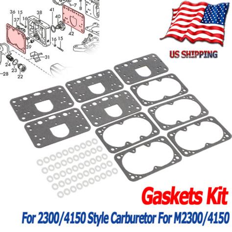 M Carburetor Fuel Bowl Metering Block Gasket Kit Qft