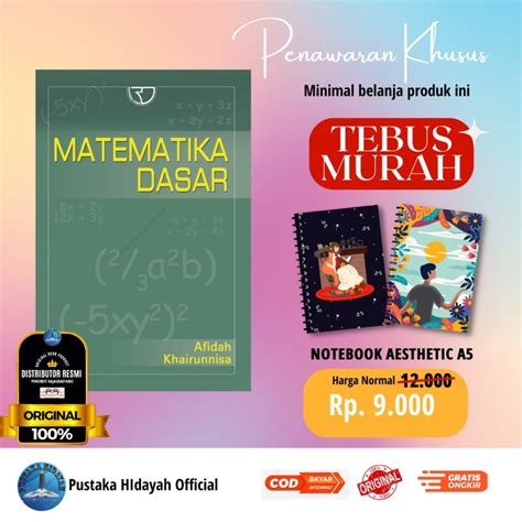 Jual Buku Matematika Dasar Afidah Shopee Indonesia