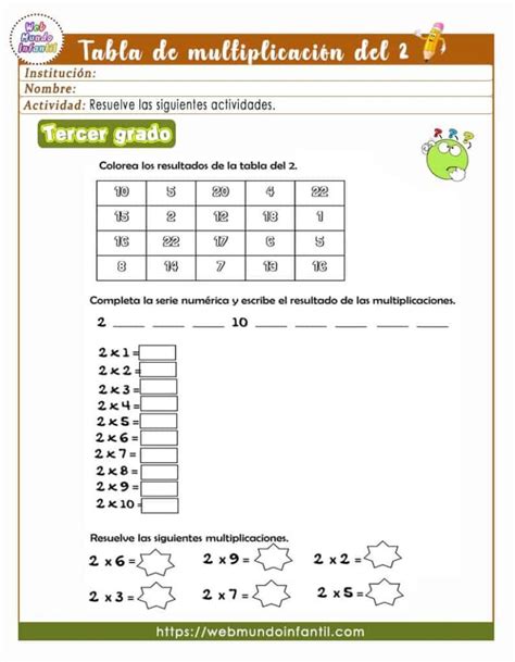 Actividades De Matematica Para Tercer Grado De Primaria Pdf