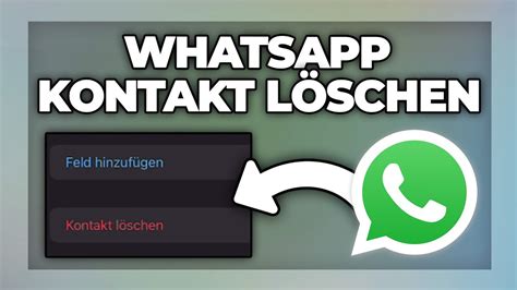 Whatsapp Kontakt L Schen Tutorial Youtube