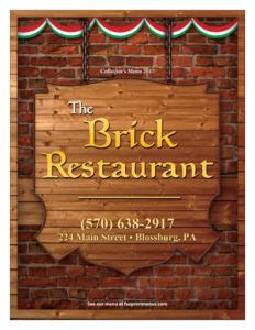 The Brick Tavern TO-1 | Fasprint Menus