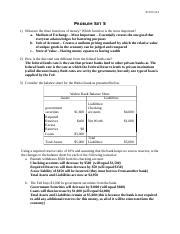 Econ Problemset Docx Econ Problem Set What Are The Three