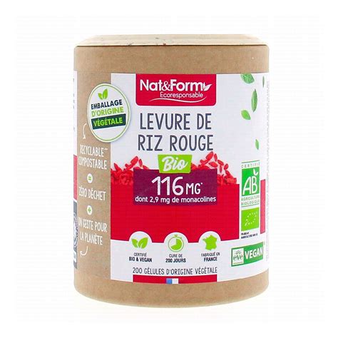 Nat Form Levure De Riz Rouge Bio G Lules Docmorris France