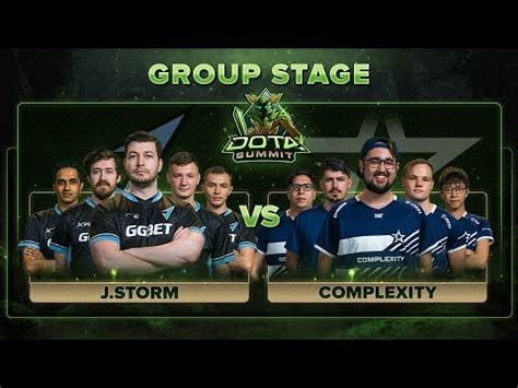 J Storm Vs Complexity Game Dota Summit Group Stage Youtube