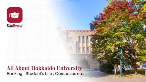 Explore Hokkaido University - Student's Life , Campuses and Academic Life