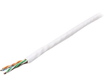 StarTech.com WIR5ECMRWH 1000 ft. Cat 5E White Solid UTP Riser Ethernet ...