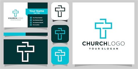 Premium Vector Abstract Symbol Cross Logo Template For Churches And