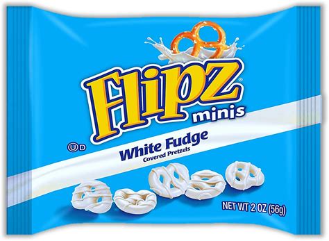 Amazon Flipz White Fudge Covered Pretzels 7 5 Ounce Stand Up