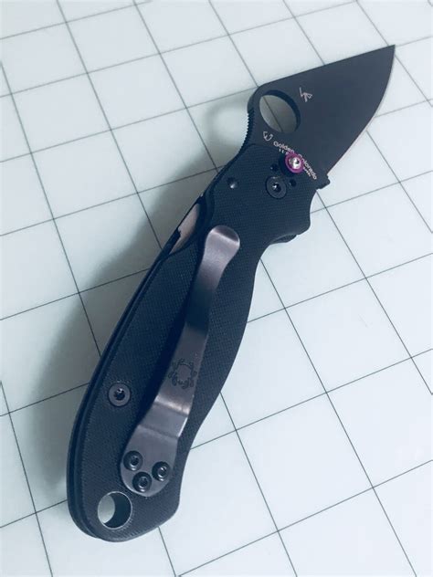 Spyderco Paramilitary 2 Para 3 Custom Purple Space Rings Etsy